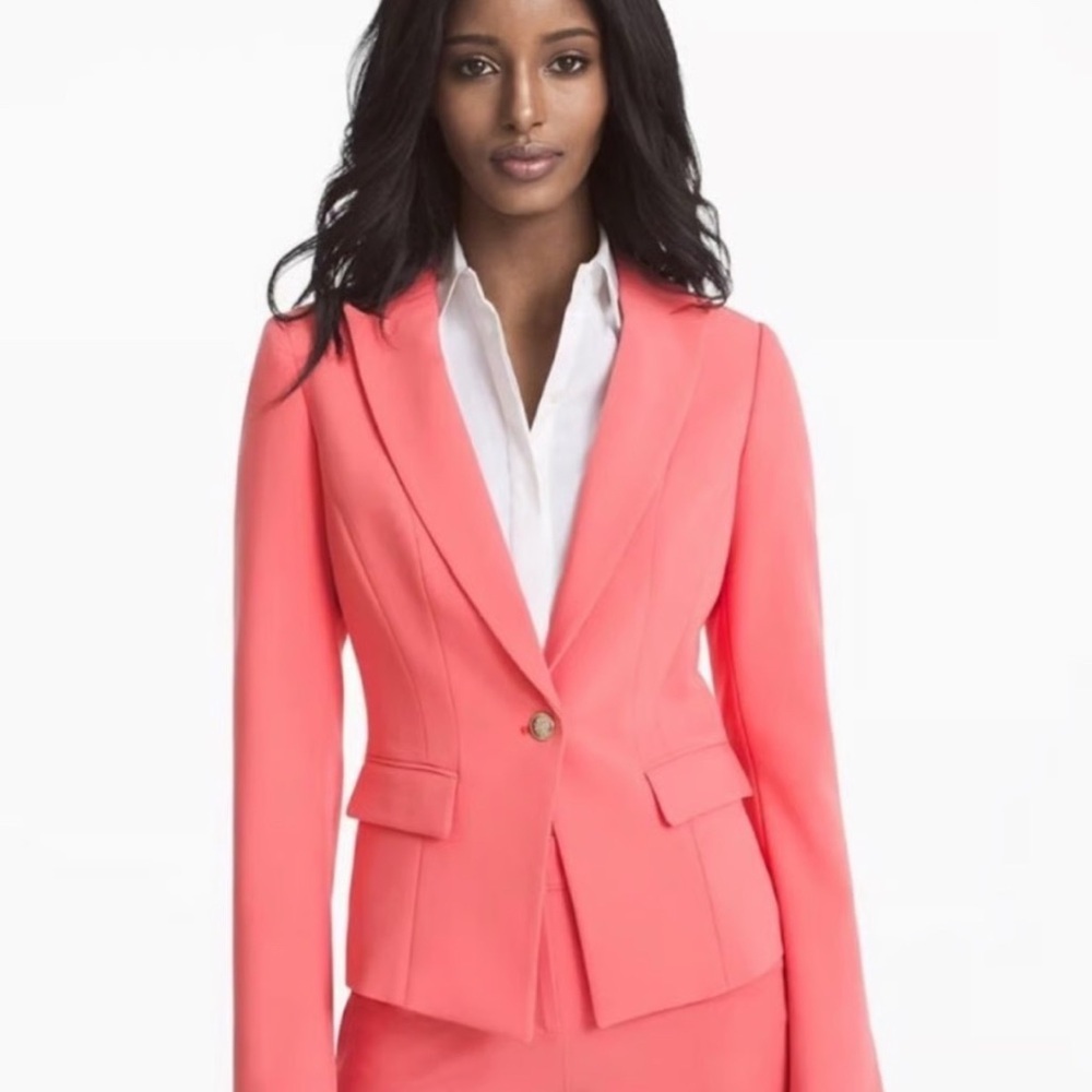 Suit-dress White House Black Market Pink Blazer and matching dress both nwt